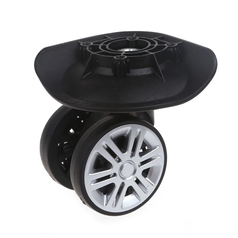 1 Pair A02 Suitcase Wheels Replacement Universal Travel Luggage Double Row Quiet Wheels with Durable Spinner Casters Repair Part 251031