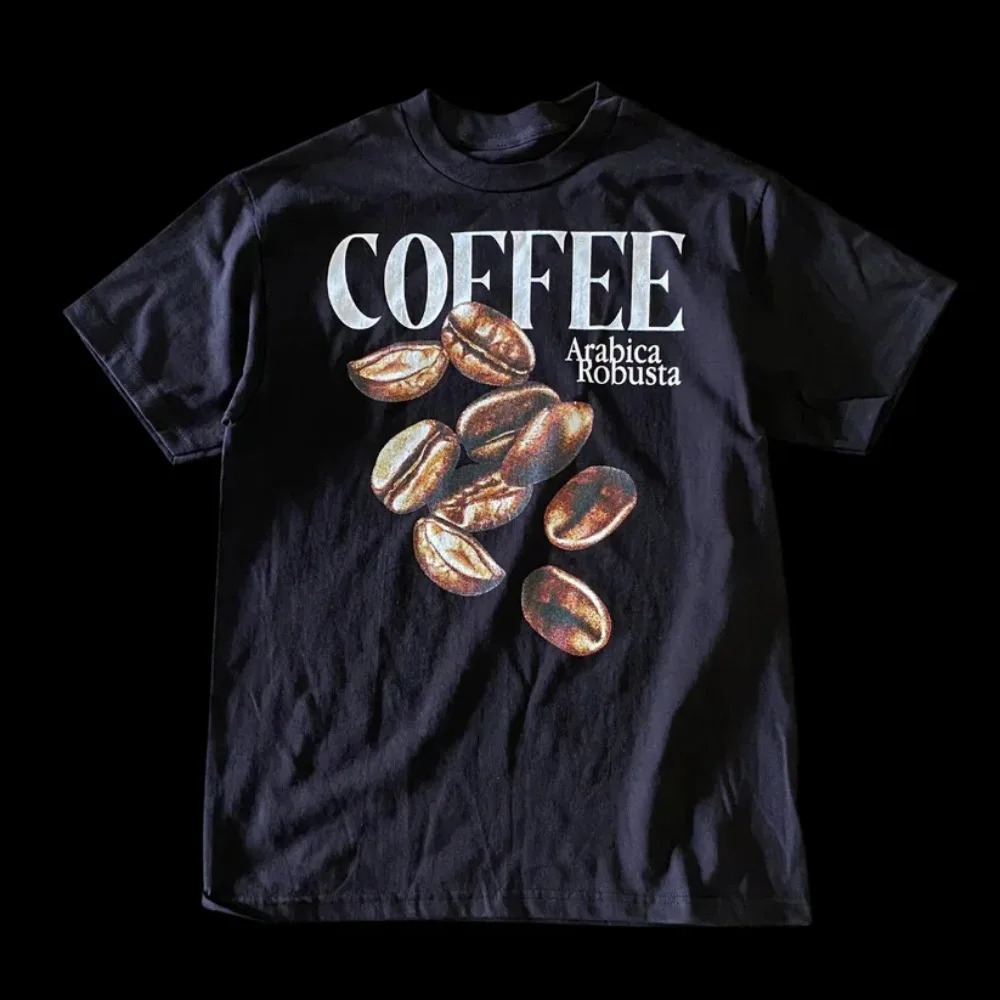 Summer Fashion Heavyweight Retro Mens English Letters 100% Cotton Printed Round Neck High-quality Casual Fitness Street T-shirt 250402
