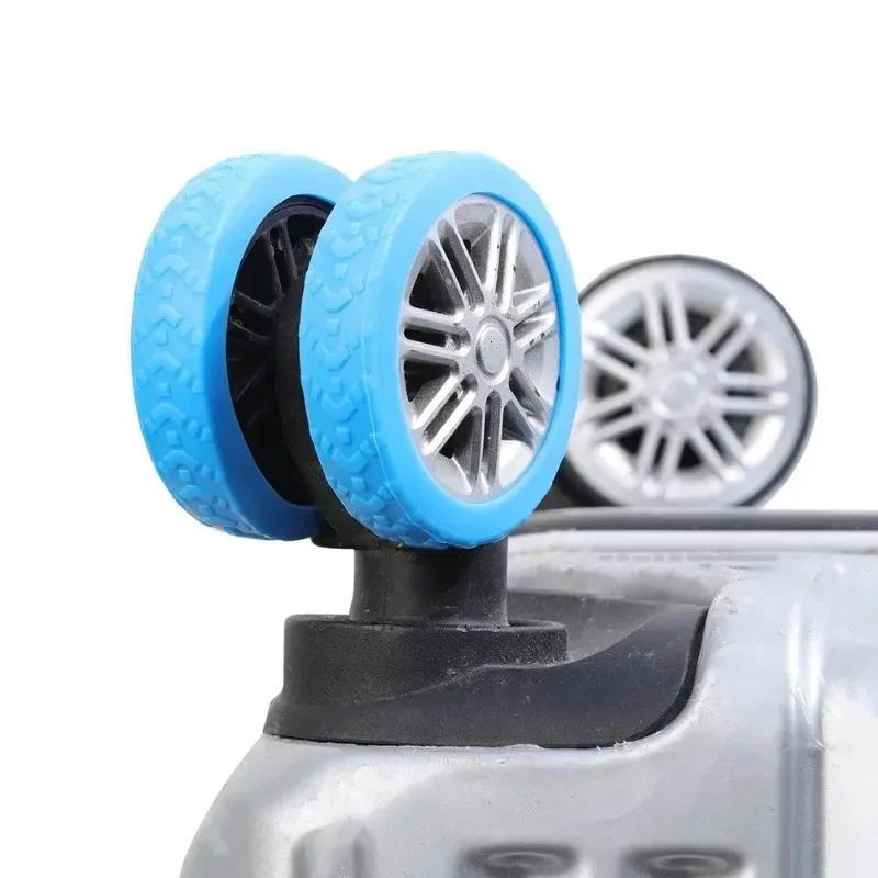 124Pcs Thicken Texture Silicone Wheels Protector For Luggage Reduce Noise Travel Luggage Wheels Cover Luggage Accessories 251031