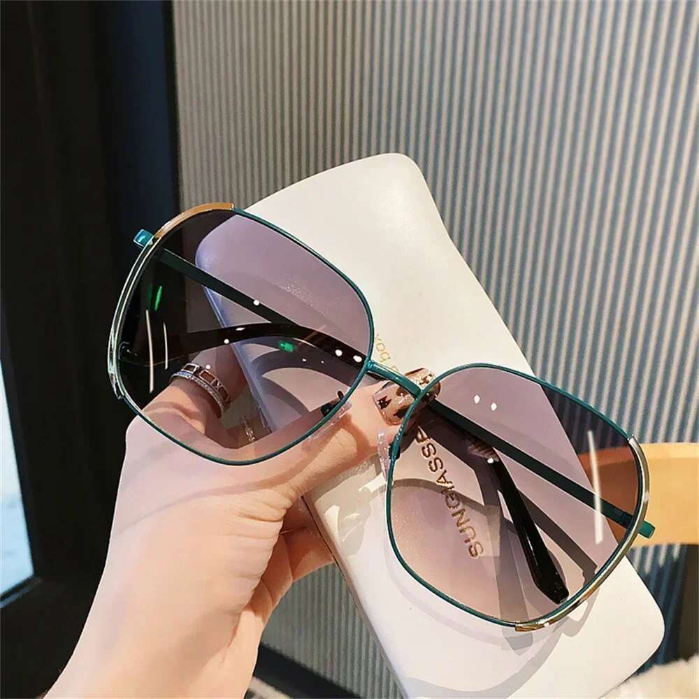 Women Oversized Polarized Fashion Gradient Shade Uv400 Outdoor Sports Sunglasses Men Glasses Eyewear