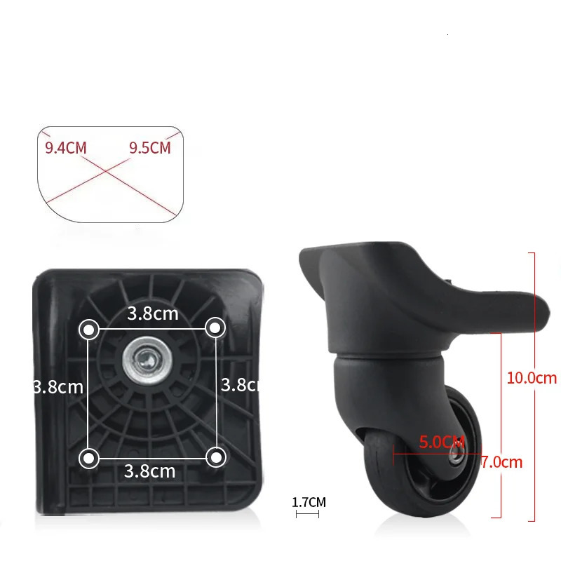 Suitable for American Tourister 25R Universal Wheel 2PCS Wheels for Suitcase Luggage Accessories Replacement Spare Parts Mute We 251031