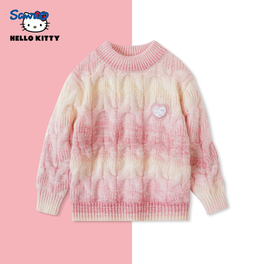 Sanrio HelloKitty Winter Girls Sweater for Kids Stylish Childrens Clothing H251105