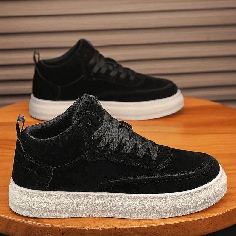 Retro New Thick-Soled Fashion Sports Casual Trendy Versatile Men's Wear-Resistant Non-Slip Soft-Soled Work Shoes