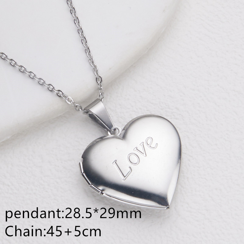 Y2K Retro fashion versatile Box pendant necklace luxury designer mens jewelry necklaces woman designer necklace for woman mens chain heart-shaped 1a