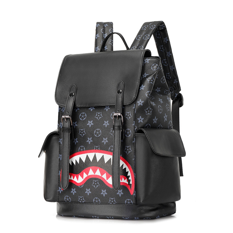 2025 new Trendy Fashion Vintage Pattern Backpack College Style Unisex Backpack Large Capacity Laptop Bag Stain-Resistant Contrast Color School Bag