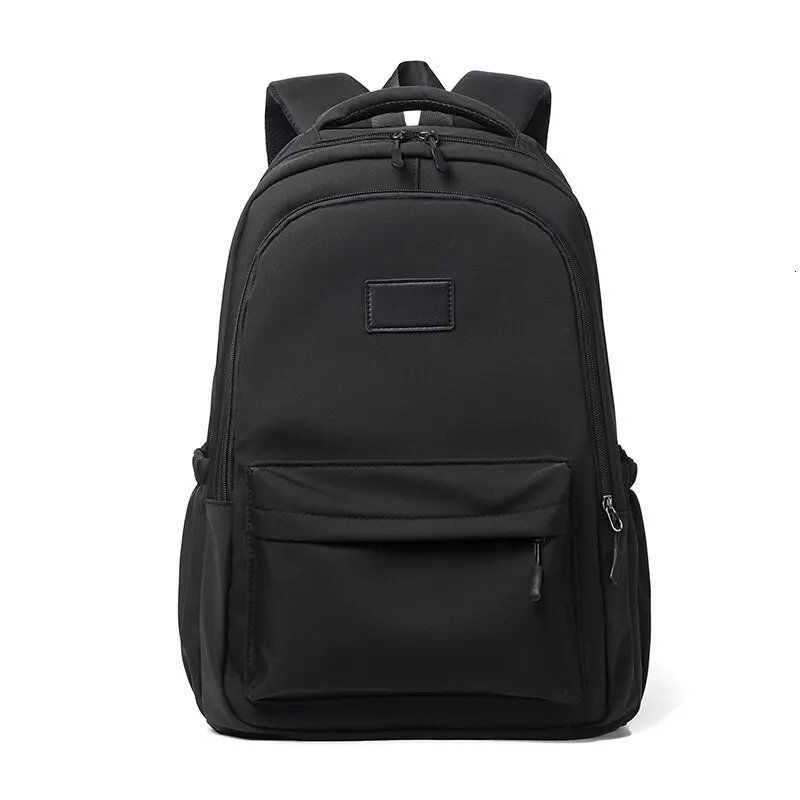 14 Inch Men And Women Universal School Bag Leisure Solid Color Outdoor Sports Shoulder Bag Large Capacity Travel Laptop Backpack 251104