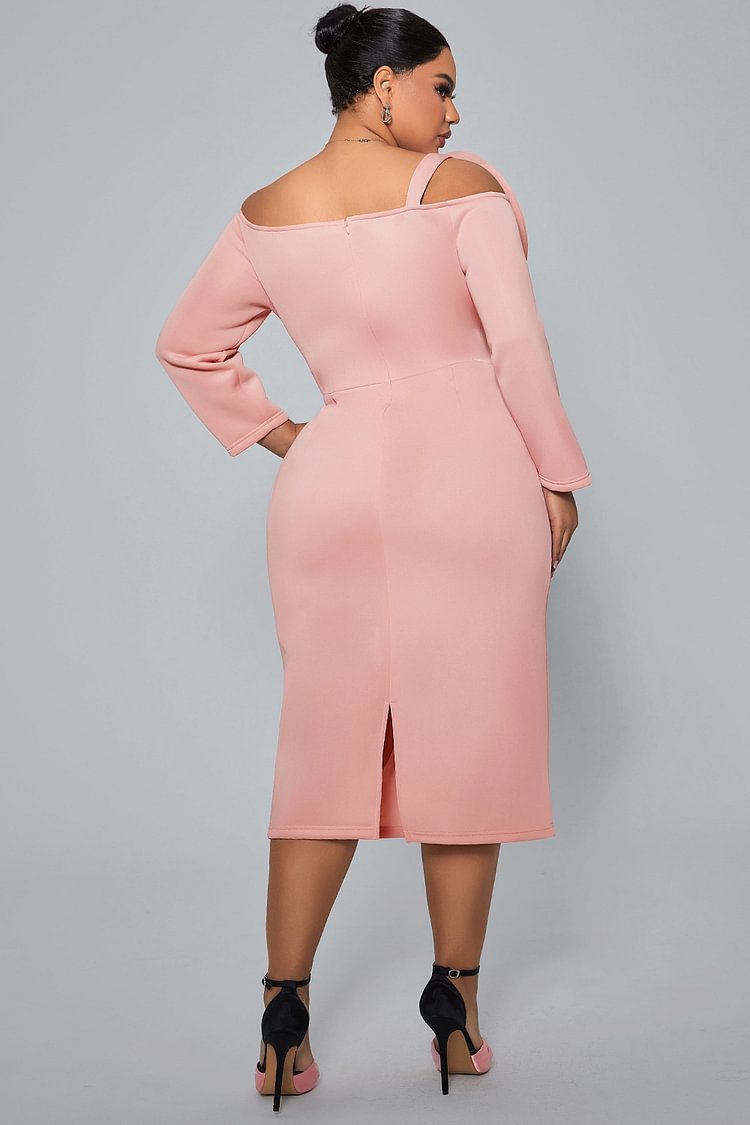 Aso Ebi Pink Evening Dress Formal Party Prom Gowns Off The Shoulder Weddings Reception Gown Formal Occasion Dress Vestidos De Noche Plus Size Customiz