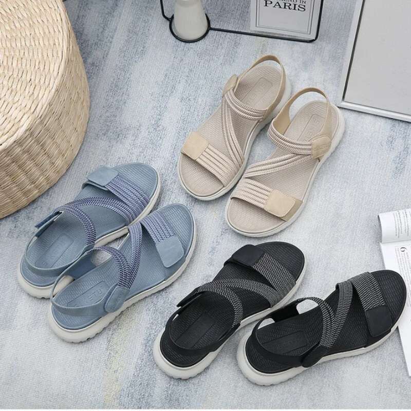 2025 Summer New Women's Elegant Sandals Outdoor Sports Beach Slope Heel Height Raising Women's Comfortable Designer Fashion Open toed Shoes