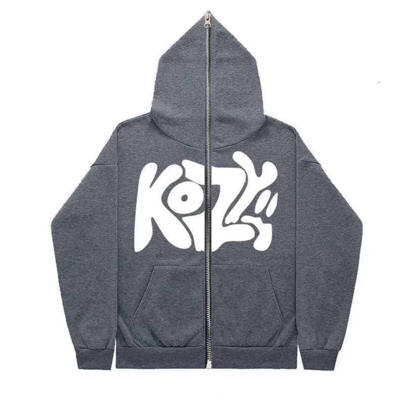 2025 unisex fashionable full zip hoodie casual zipper hoodie print pattern balances fashion and functionality Size S-3XL W251106