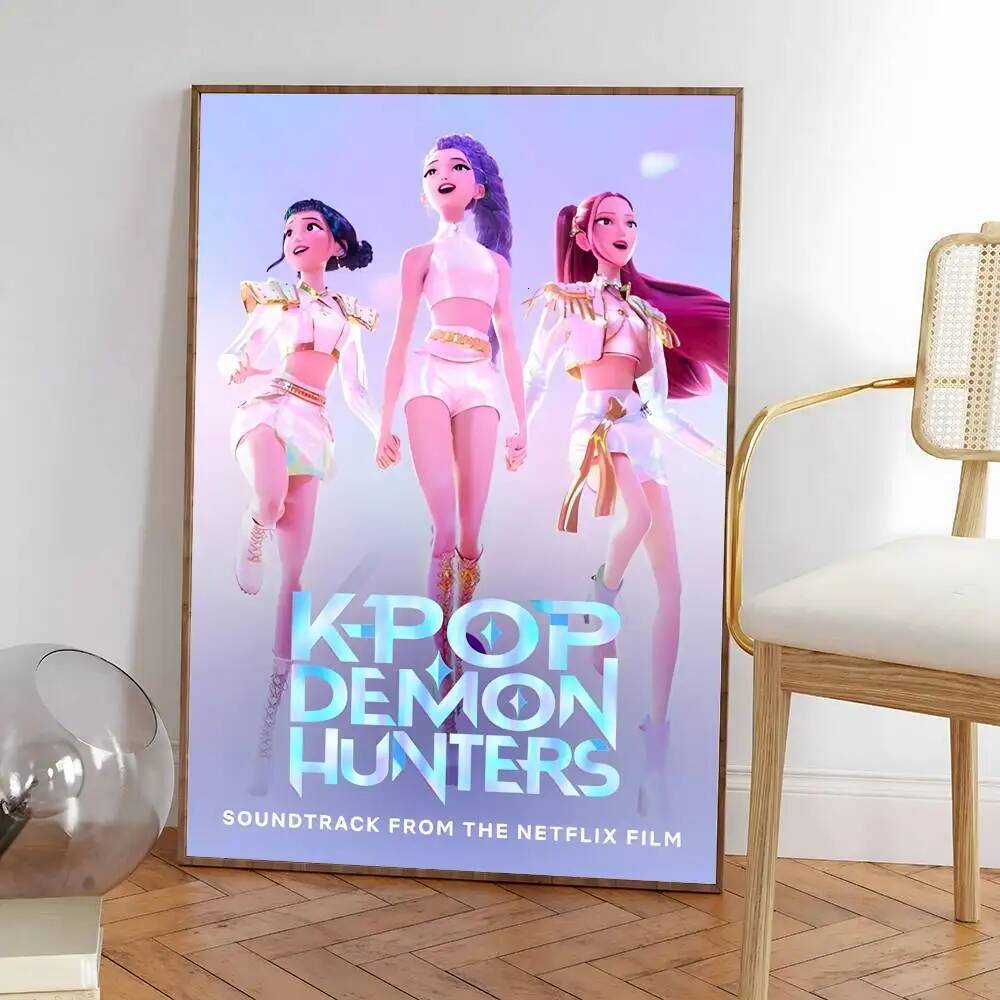 Demon H-Hunters kpop new group Poster HD sticky wall waterproof home living room bar aesthetic decor ddmydog