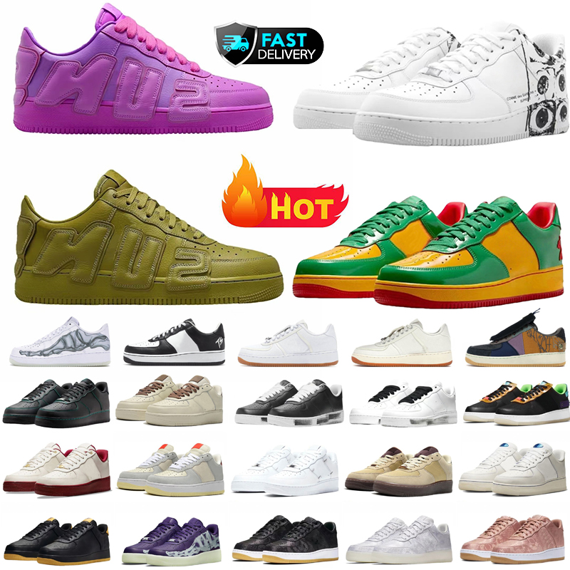 Designer 1 07 Running Shoes For Mens Trainers Sneakers Classic Triple White Black Red Brown Blue Green Outdoor Sports Platform Runners Tennis chaussures 36-45