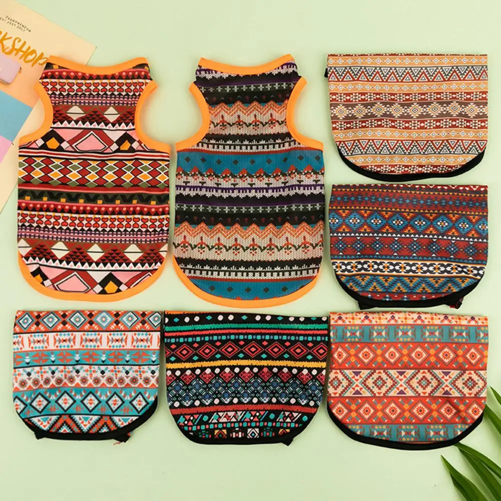 Dog T-shirt Breathable Soft Cooling Colorfast Pet Clothes Cat Summer Vest Pet Garment 250402