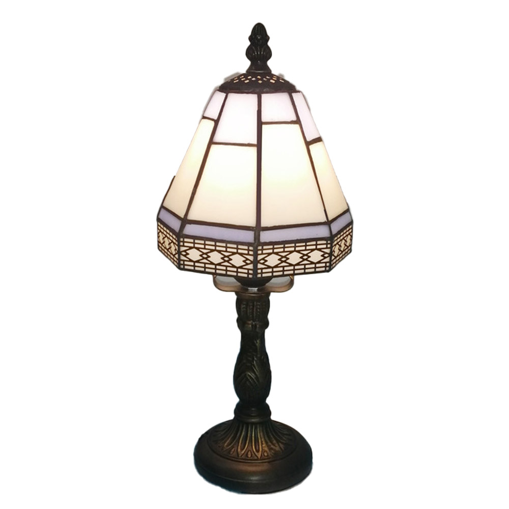 Table for Light Classical Glass LED Table Lamp Creative Bedroom Bedside Living Room Decor Desk Lamps Reading Night Stands Lllumination Lights Medieval