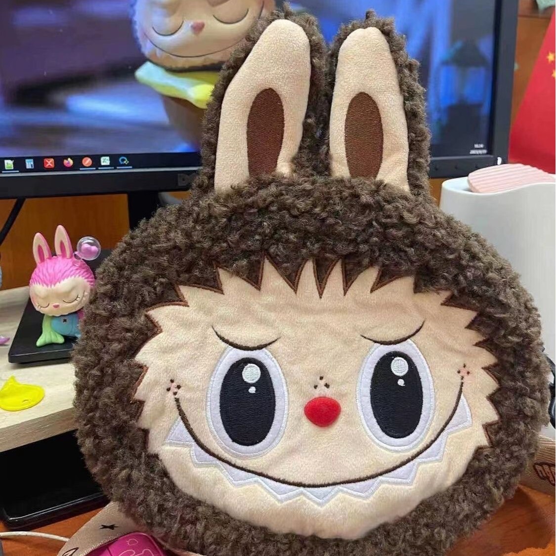 2025S New Model Designer Labubu Autumn And Winter Cute Plush Cartoon Doll Shoulder Bubble Mart Women S High End Crossbody Bag Totebag