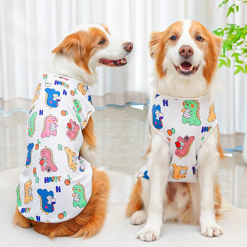 XS-6XL Cooling Pet Vest Elastic Small Medium Big Dog Clothing Golden Retriever Clothes Puppy Clothes Supplies Cat Costume 250402