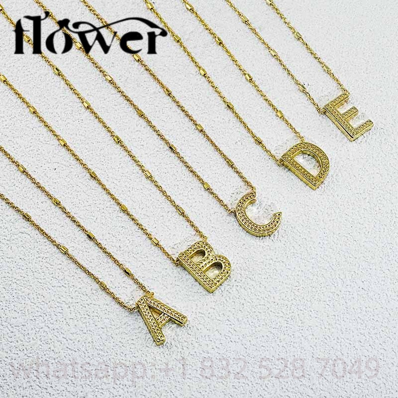 KS Fashion Jewelry A to T Alphabet Pendant Necklaces Kendraly Necklace Jewelry Scotts Chain Elegance Oval Female Collar As Birthday Gift