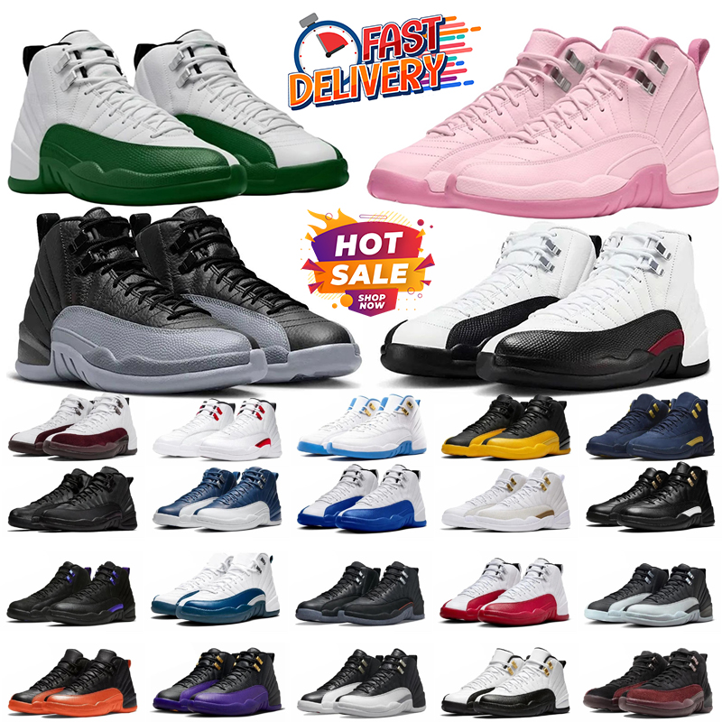 Designer 12s Basketball Shoes Inner Beast Taxi Pearl Pink French Blue Grand Finale Gamma Bred Blueberry Melo Cherry Men Women Sports trainers Sneakers 40-47