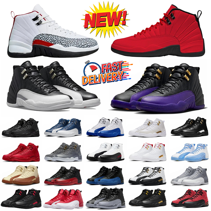 Basketball Shoes 12s Designer Shoes Men Women Trainers sports shoes Flu Game Cherry Royalty Taxi Black Cats Sneakers Size 36-47