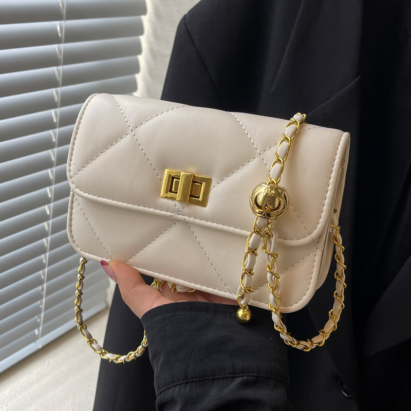 2025S Designer Women S Bag Crossbody For Women New Diamond Grid Soft Leather Small Square Bag Fashionable Versatile Stylish And Simple Chain Shoulder 