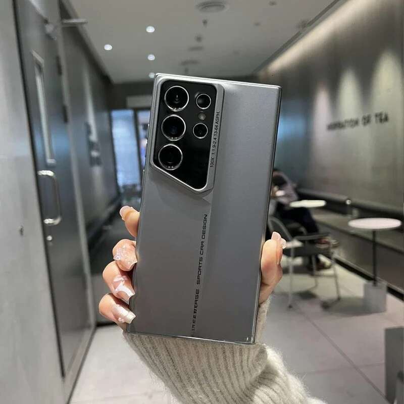 Matte Thin Blade PC Hard Phone Case for Samsung Galaxy S22 S23 S24FE S25 Plus Ultra Lens Protection Shockproof Cover