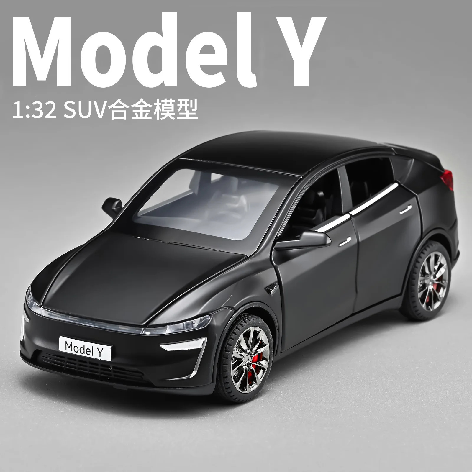 1 32 Tesla Model Y Alloy Car Model Sound and Light Effects Office Desktop Decompression Toy Collection Gift 251103