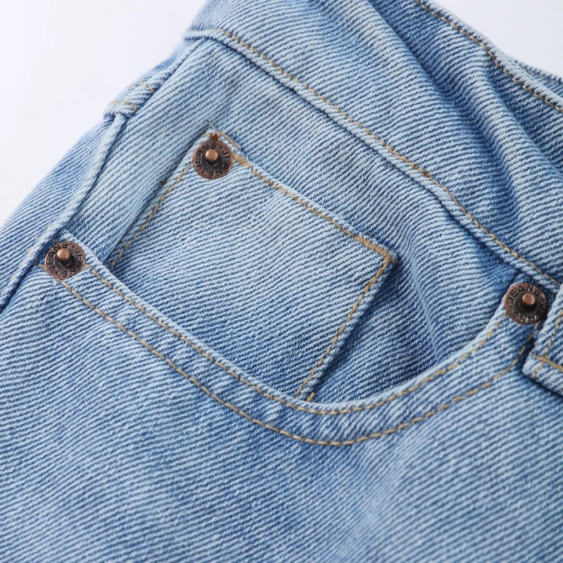 Vintage Contrast Patchwork Women Denim Pants Baggy Wide Leg Straight Jeans Trousers Fashion Trendy Casual Elegant High Street Z260313