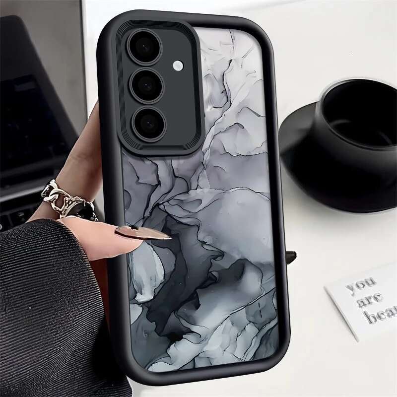 Marble Pattern Case For Samsung Galaxy S25 S24 S22 Ultra Plus S21 S23 S20 FE A56 A55 A54 A53 A52 A34 A14 5G Silicone Cover