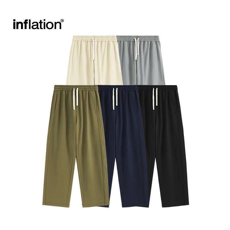 Unisex High-Stretch Sweatpants New Fleece-Ed Streetwear Casual Joggers For Men