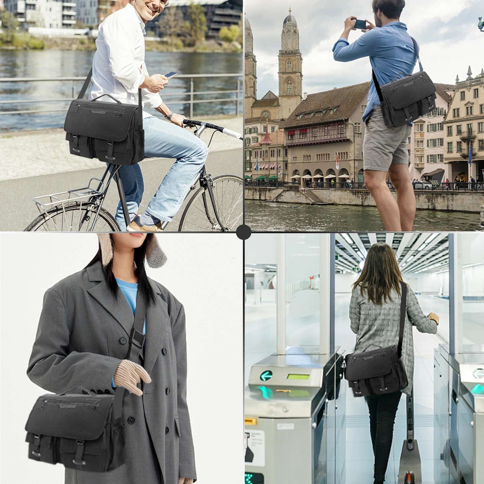 Quality Messenger Bag Waterproof High Capacity Travel Outside Sport Casual Shoulder Crossbody Bags Unisex