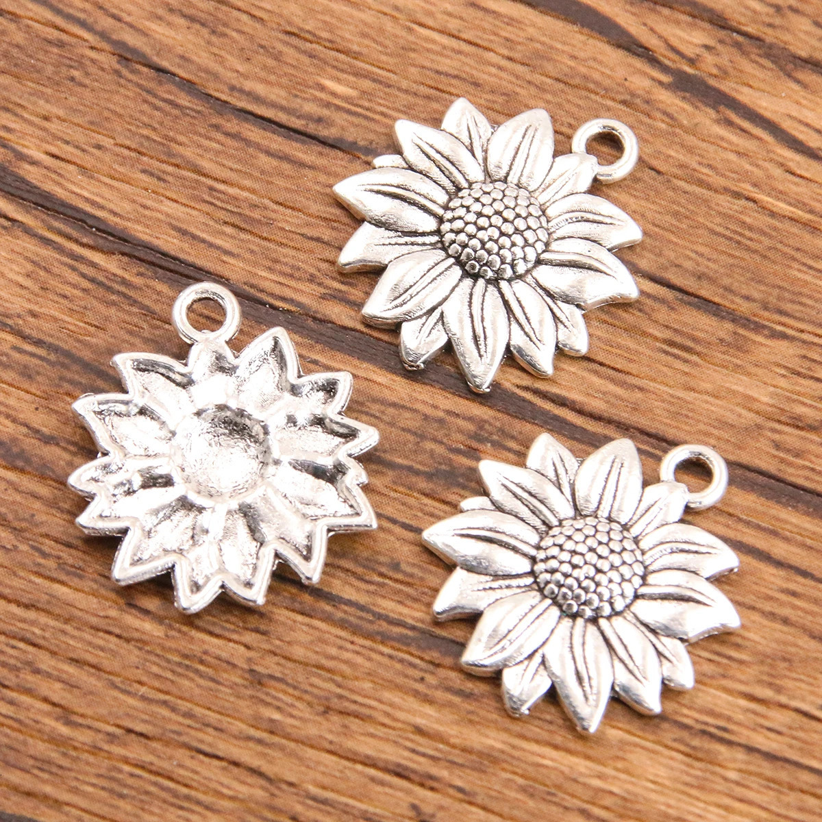 20 pieces of 26 style mixed alloy antique hollow tree flower cactus plant charm jewelry making DIY handmade Christmas pendant 250325