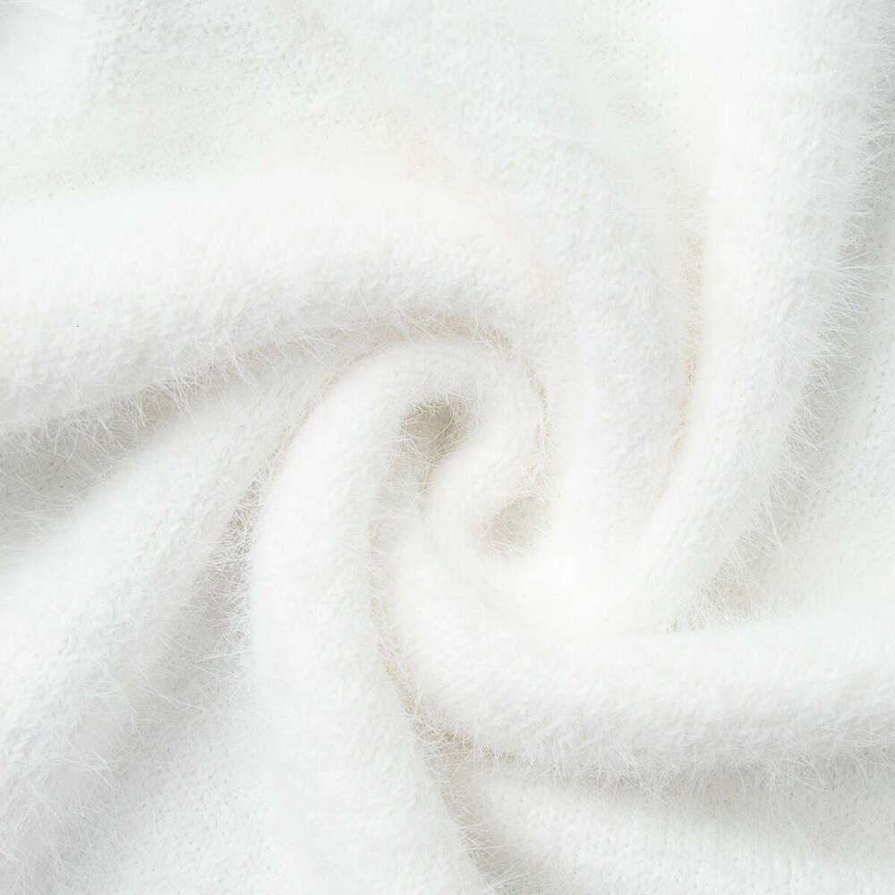 Cross-Border Plush Long-Sleeve European and American 2025 Autumn Winter New Single-Breasted Cardigan Half-Length Skirt Set