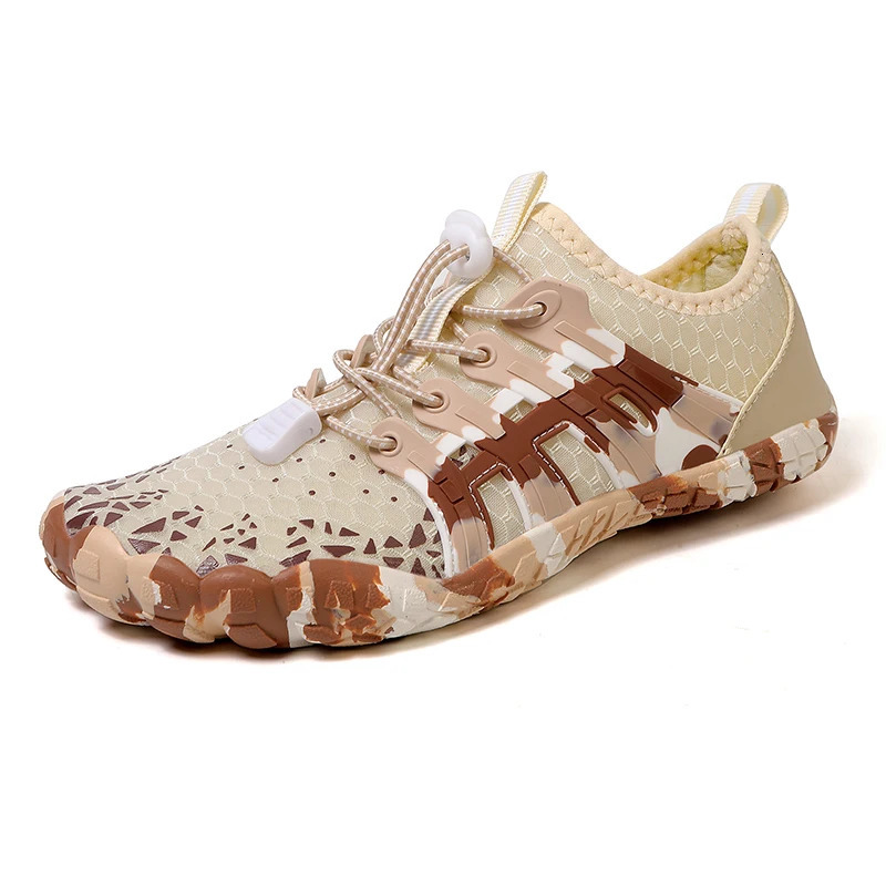 Men Women Water shoes Upstream Wading Swimming Barefoot Five Fingers Aqua Shoes Colorful Beach Seaside Light Unisex Sneakers 250402