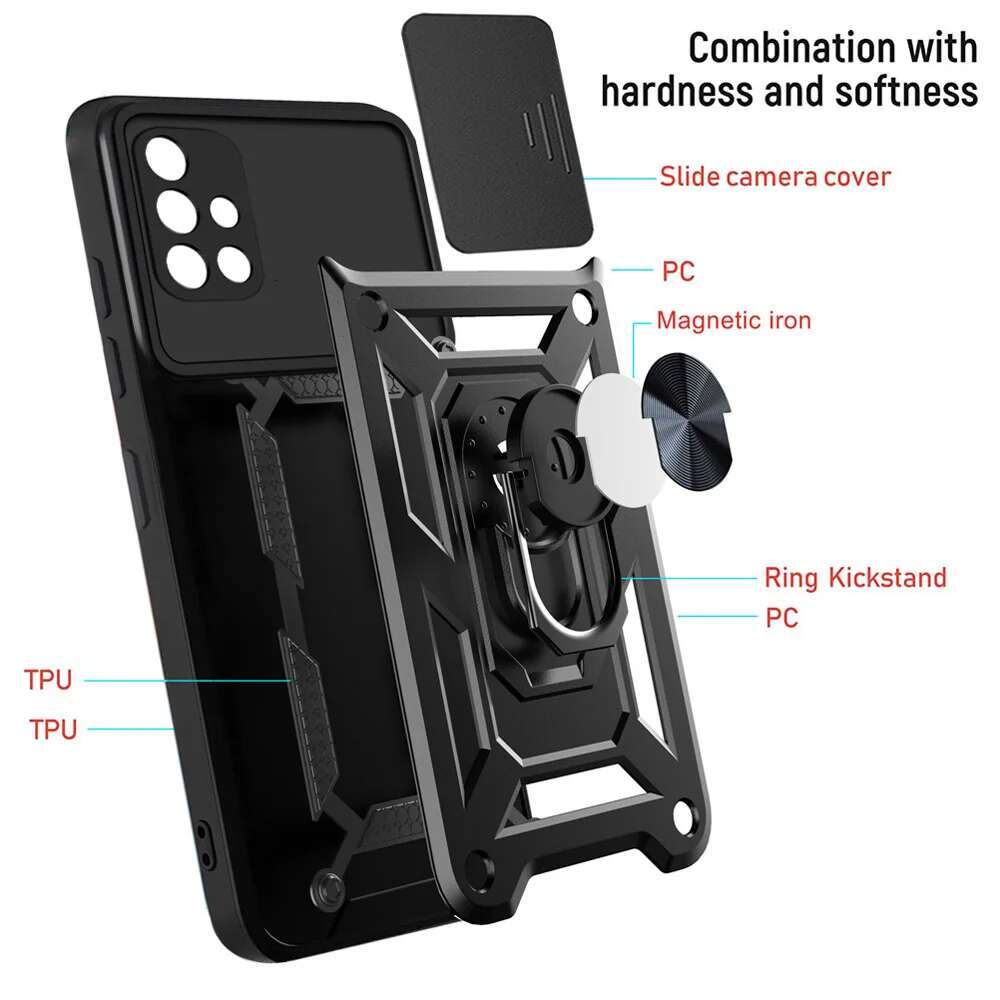 Shockproormor Case Samsung A51 A71 A52 A72 A32 4G Car Holder Phone Cover For Galaxy A13 A23 A53 A73 A33 2022 5G