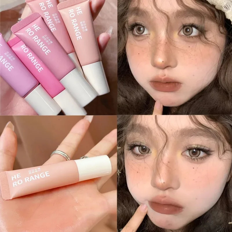 Watercolor matte liquid powder blusher makeup light natural red cream cheek moisturizing lasting velvet 5 colors 250325