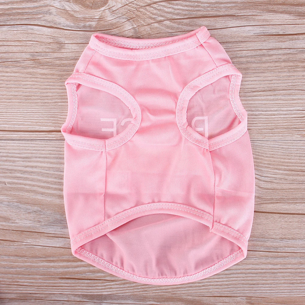 Patten Cat Small Dog Puppy Vest T-Shirt Pet Clothes Summer Apparel Costumes Dog Shirt Cooling Vest For Dog 250402