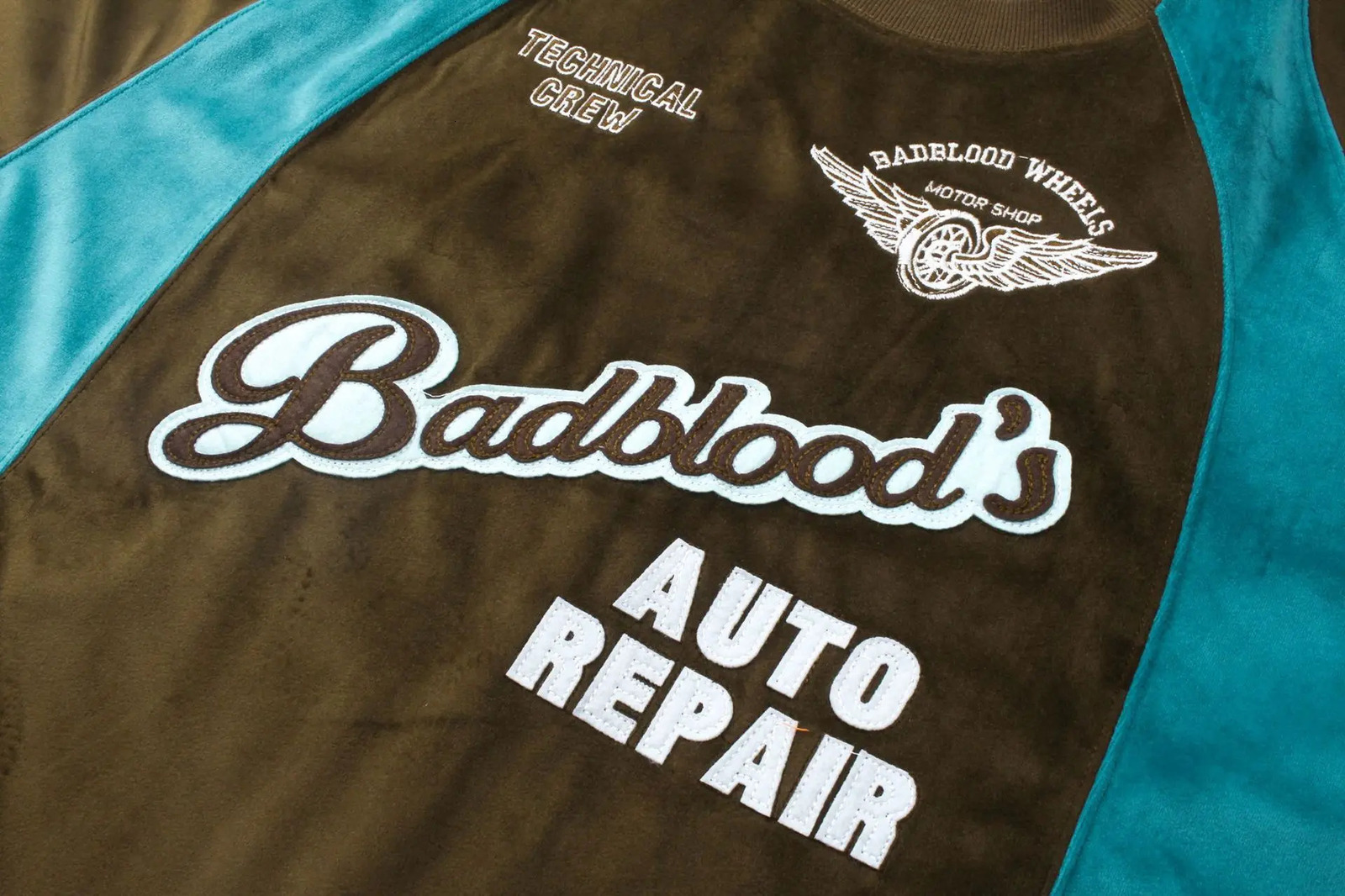 Badblood Velvet Hoodie Embroidered American Retro Color Loose Heat Dissipation Girl Male Female 250403