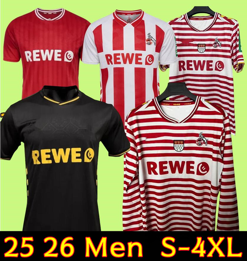 4XL 2025 2026 Koln jersey MARTEL HUBERS 125th Soccer Jerseys WALDSCHMIDT Retro fc Koln 1985 1986 KAINZ HUSEISIC LJUBICIC football shirt