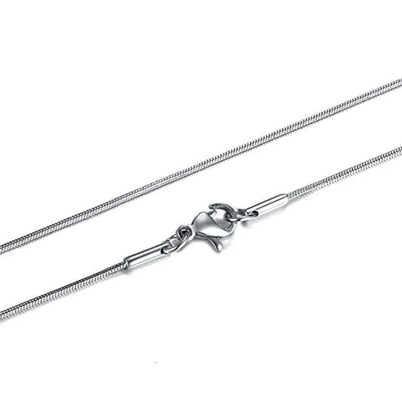 wholesale 1/2mm sterg sier Women Jewelry Snake Necklace For Men Simple Basic Chain Hip Hop Fashion Accessories