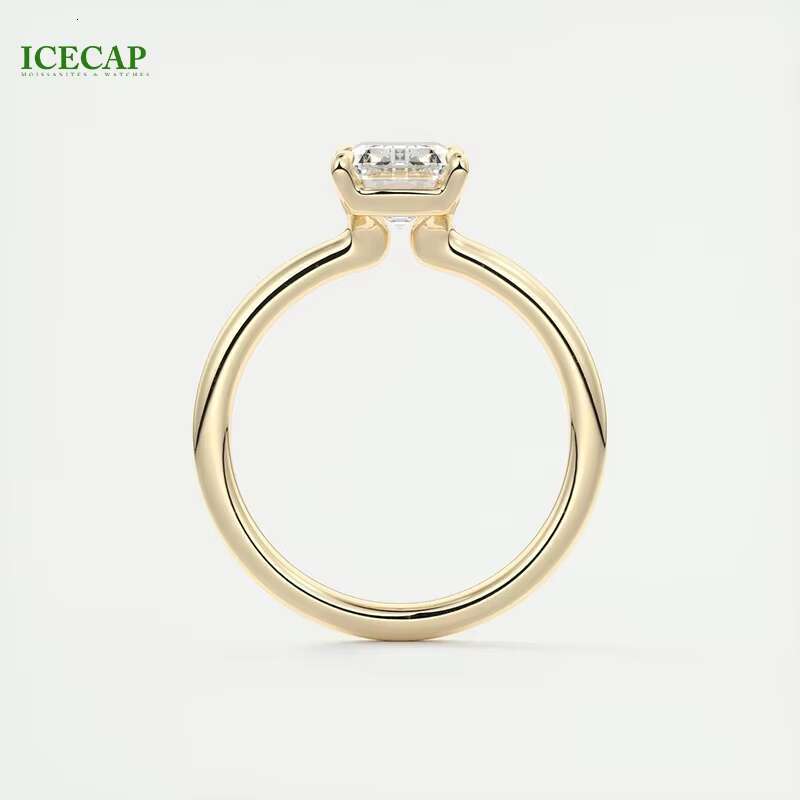 Icecap Custom Fine Jewelry Rings Ice Out S925 Sterling Silver Hip Hop Style Moissanite Stainless Steel Rings Jewelry Women
