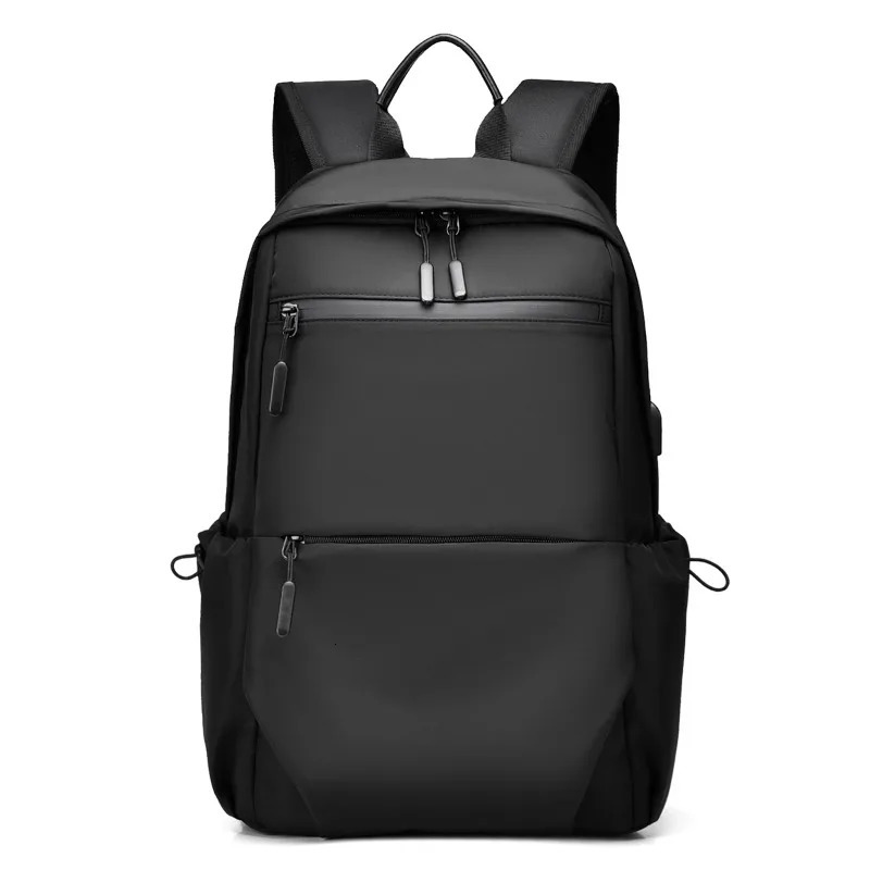 High capacity solid zipper waterproof nylon backpack business computer bag selling mens bag Paquete Masculino Mochila 250402
