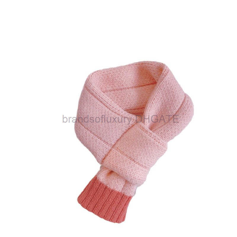 Ins Pink Pet Autumn/Winter Warm Knitted Scarf for Large Medium and Small Dogs Cats and Dogs Knitted Scarf