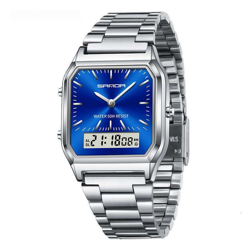 DHwatches Sanda New Business Quartz Watch Simple Men's Fashion Steel Band Wristwatch