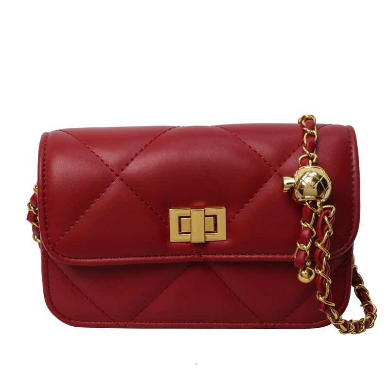 2025S Designer Women S Bag Crossbody For Women New Diamond Grid Soft Leather Small Square Bag Fashionable Versatile Stylish And Simple Chain Shoulder 