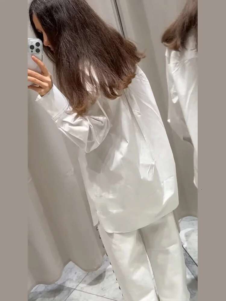 Sexy Bandage Women's Shirt Long Sleeve Lapel Loose White Female T-shirt 2025 Spring Summer Street Fashion Hollow Out Lady Tops