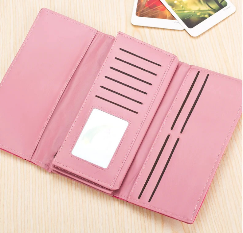 Many Departments Faux Suede Long Wallet Women Matte Leather Lady Purse High Quality Female Wallets Card Holder Clutch Carteras 251106