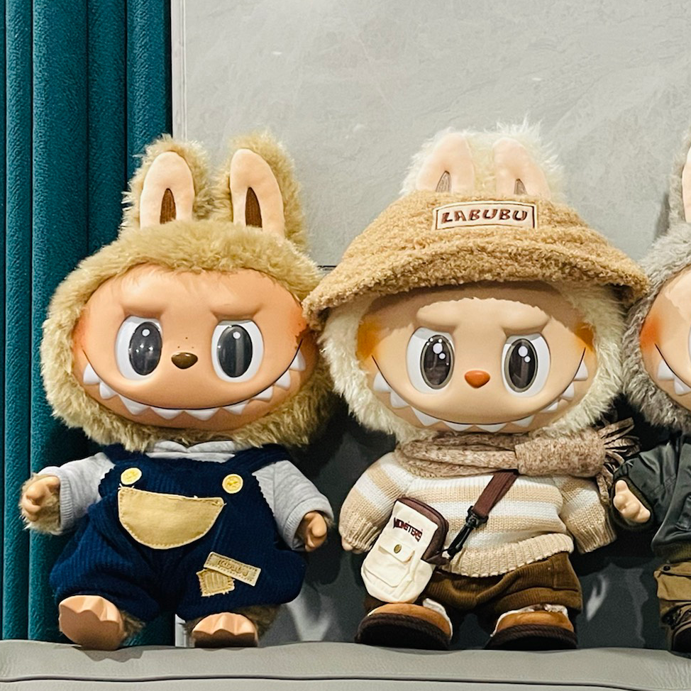 The Monsters 38Cm Big Labubu Doll Vans Jump For Joy Fall In Wild Let's Checkmate Dress Be Latte Time To Chill Mokoko Close To Sweet Pronounce Vin