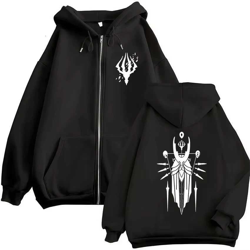 Hollow Knight Zip Up Hoody Unisex Fashion High Quality Fleece Zipper Sweatshirts Casual Harajuku Coats Jacket Hoodie Streetwear W251106