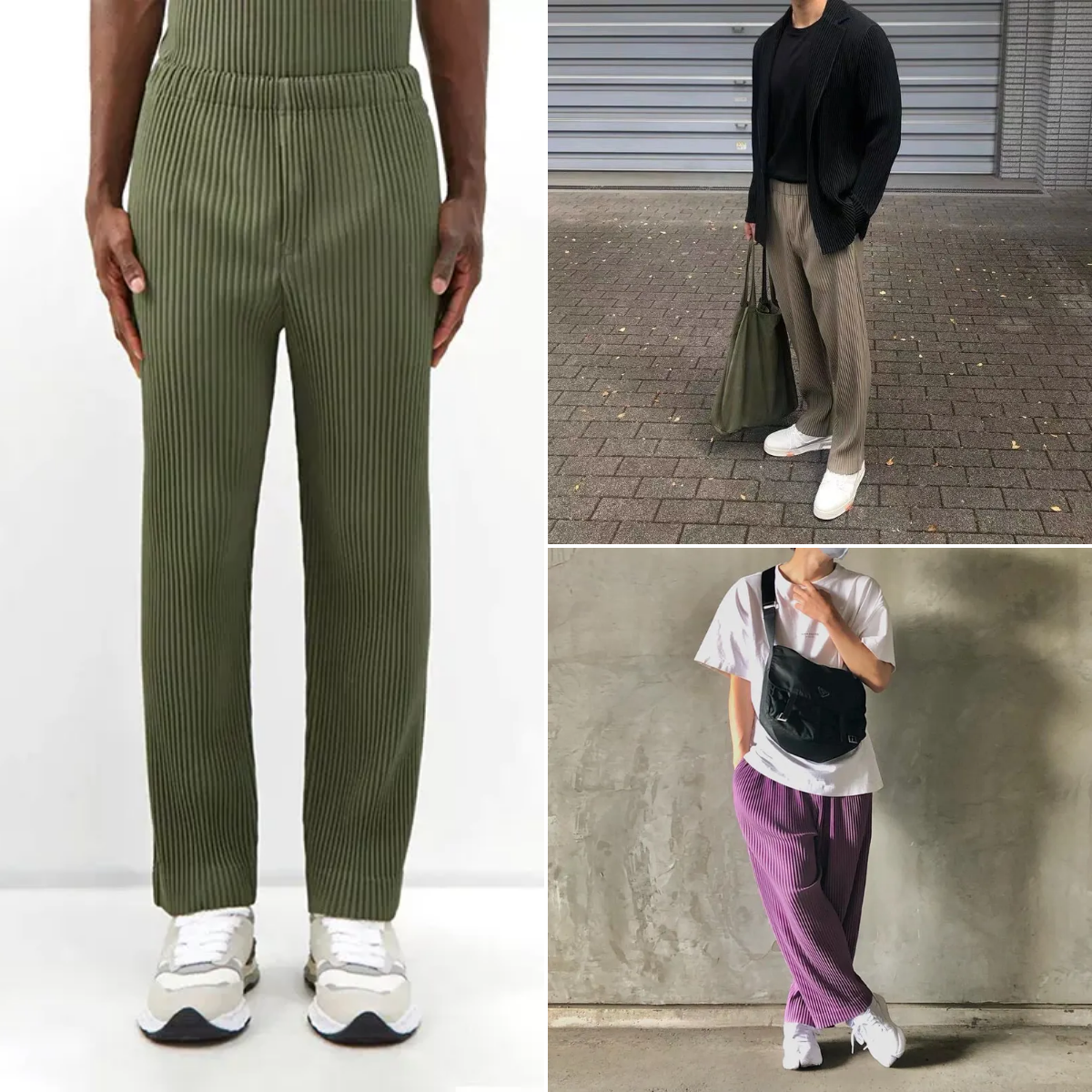 Designer Men's Pants New Top Quality ISSEYS MIYAKES Japan Pleated Pants Draped Straight Loose Wide Leg Casual Trousers