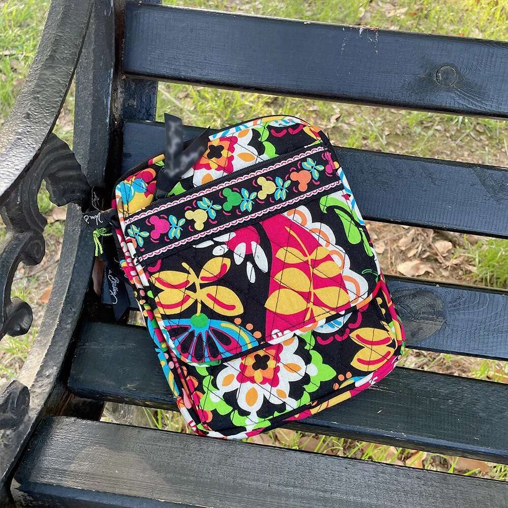 VB slanting small cotton environmental protection printed phone bag