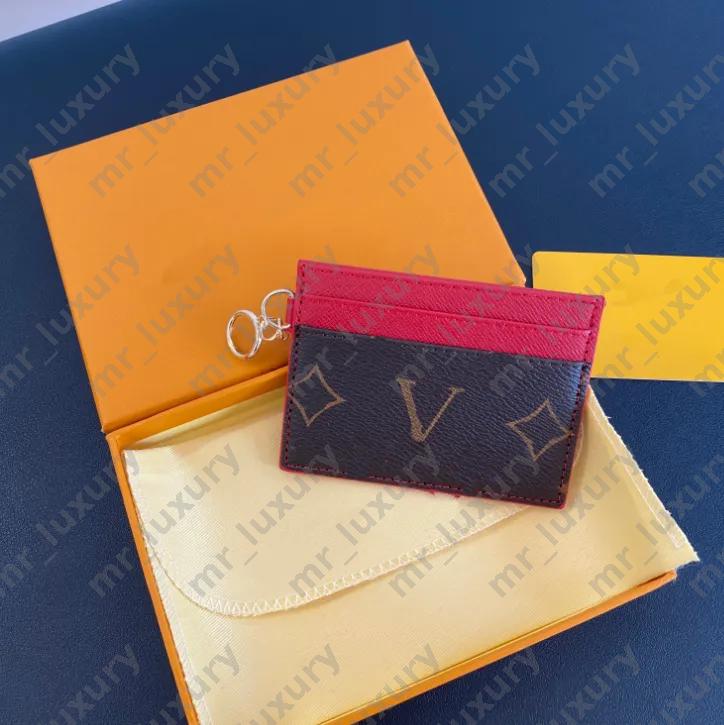 Cardholder Designer Wallet Leather Coin Purse for Women Mini Bag Letters Card Case Luxury Multi-Slot with Keychain Fashion Card Wallet Cardholder